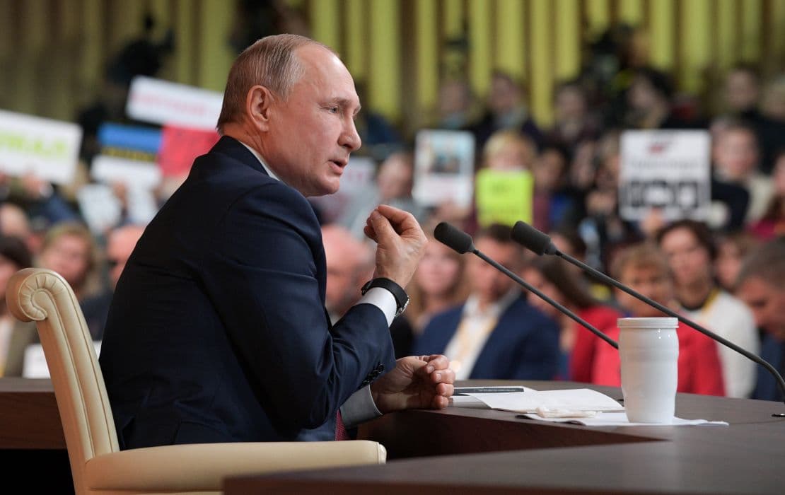 Photo d'illustration — Les journalistes des pays inamicaux invités chez Poutine