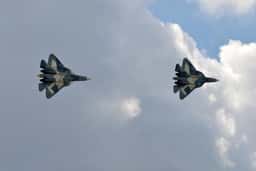 Photo d'illustration — Le Su-57E rallie l'Égypte avec ses réservoirs en soute